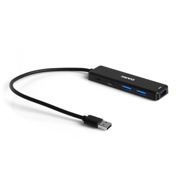 DARK Connect Master X5C USB3.2 Gen 1 Type-A to 3 Port USB-A-1 Port Type-C 2.0-1X Type-C Charge DK-AC - Resim 2