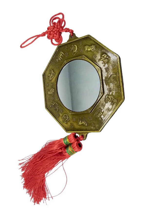 Çin Feng Shui Bagua Ayna 12x40 cm - Resim 8