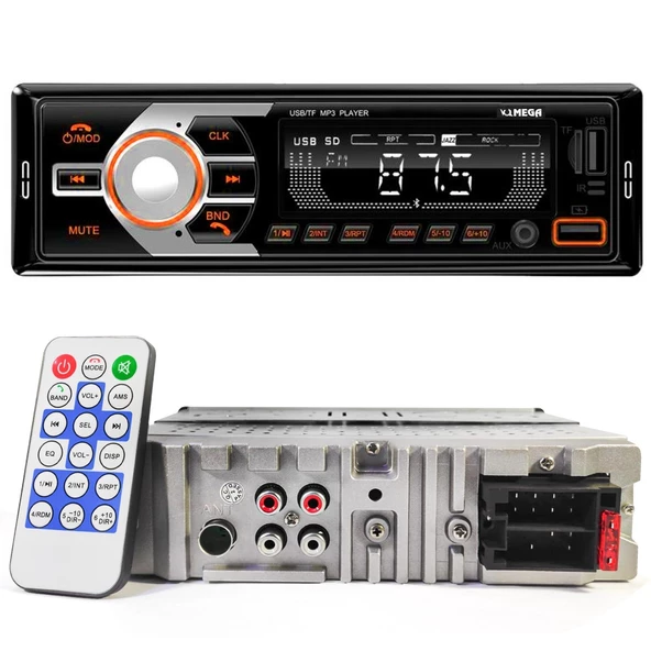 MEGA VM-420 Oto Teyp 4X60 Watt Bluetooth 2xUsb Sd Fm Aux