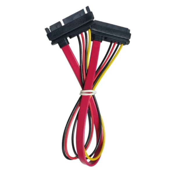 Sata Power Uzatma Kablosu 15+7 Pin Erkek-Dişi 30 cm 4617 - Resim 5