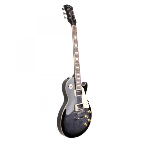 Madison MEG-LPF-TBK Trans Siyah Elektro Gitar (KILIF+PENA) - Resim 6