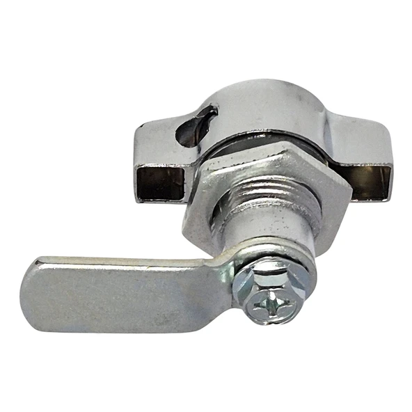 Asma Kilit Takılabilen Mandallı Kelebek Pano Soyunma Çelik Dolap Kilidi -Eğri - 3