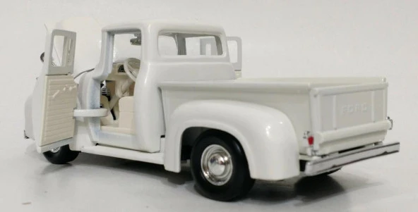 MotorMax 1956 Ford F-100 Pickup 1:24 Beyaz Model Araba - 3