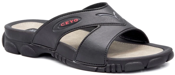 Ceyo Ceyo 8Y 3200 1 Siyah Erkek Ayakkabı Erkek Terlik-Sandalet
