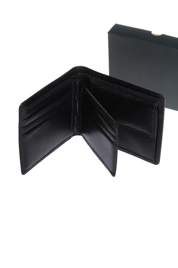 Grande Hakiki Deri Erkek Cüzdan Siyah 1508 - Resim 3