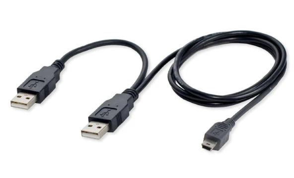 Ancheyn USB Y Giriş Mini 5 Pin HDD Hardisk Kamera Bağlantı Bağlantı 4529 - 6