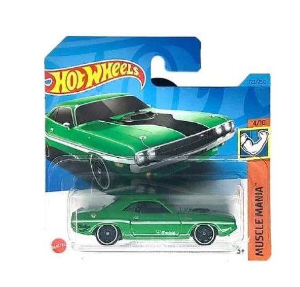 Hot Wheels 70 Dodge Hemi Challanger 4/10 123/250 Model Araba