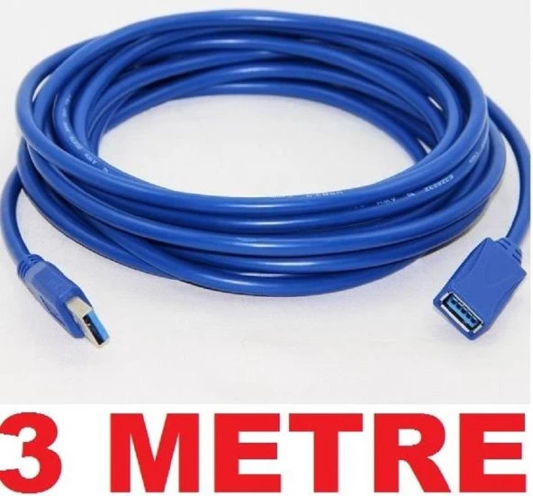 Ancheyn Harddisk Uzatma Kablosu Usb 3.0 HDD Uzatıcı Kablo 3 Metre 4627 - Resim 4