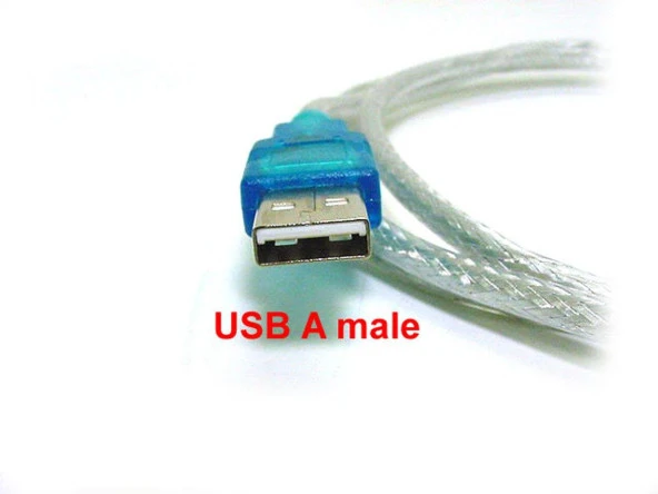 Ancheyn USB to RS232 Çevirici Dönüştürücü 9 Pin Uydu Receiver Kablosu 4891 - 5
