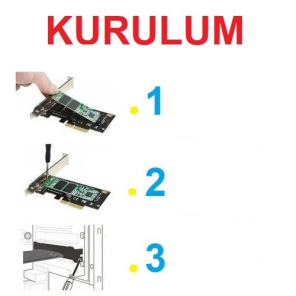 Pci-e Pci Express 3.0 Kartı X4 To Nvme M.2 SSD Ve NGFF SSD M Key Pcie 4446 - 5