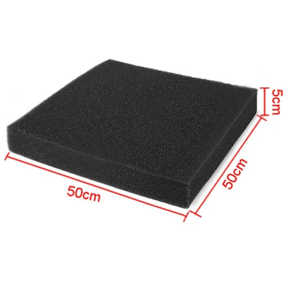 Filtre Süngeri Kalın Gözenekli Siyah 10PPI 50x50x5 ürün görseli