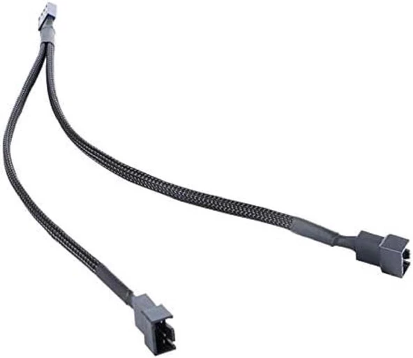 Fan Çoklayıcı 2 Port Y Pwm 4 Pin Splitter Çoklayıcı Switch Kablosu 5025 - Resim 5