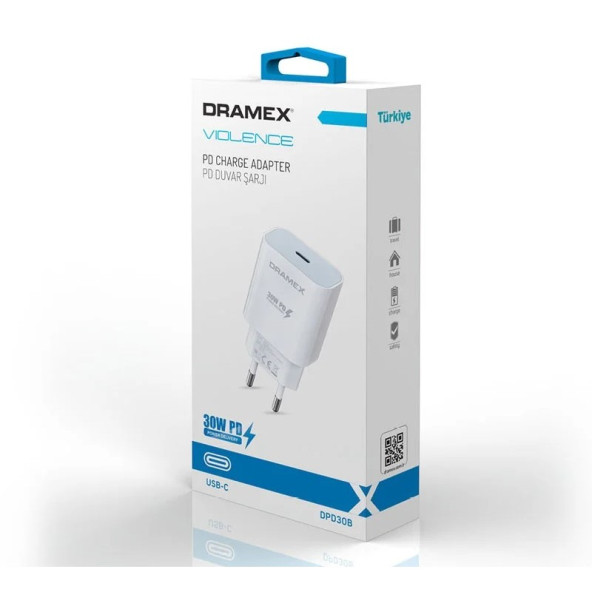 30 Watt Type-C çıkışlı adaptör - DPD30B PD 30W PD Hızlı Şarj Başlık - 30W tayp c adaptör / tipi c - 3