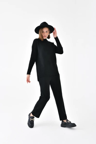 FTZ Women Kadın Saç Örgülü  İkili Takım  Siyah 20618 ürün görseli