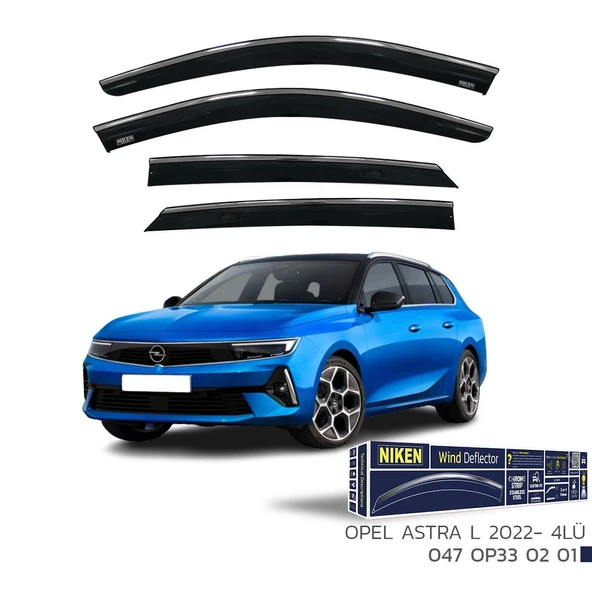 NİKEN Opel astra L cam rüzgarlığı kromlu 2022+ niken