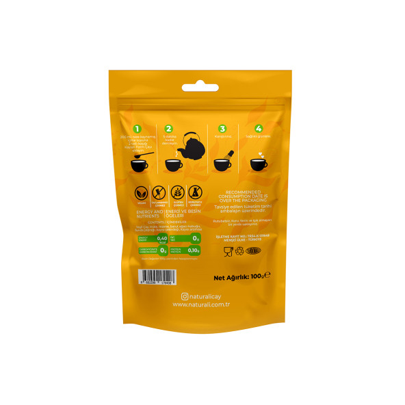 Naturali Fit Çay Paketi - Form Çayı 100 Gr - Kayısılı Form Çayı 100 Gr - 5