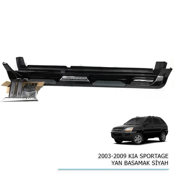 Kia sportage yan basamak marşbiyel koruma mat siyah 2003 / 2009