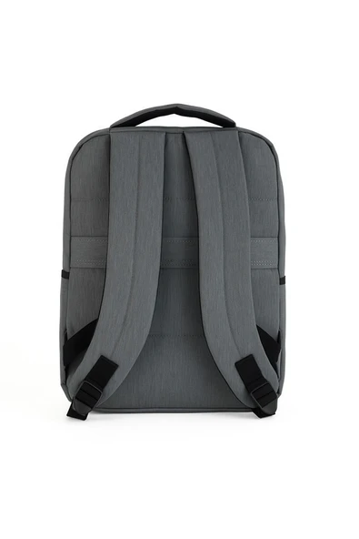 B.Y. Trend 3 Bölmeli Okul Sırt Çantası (Laptop Bölmeli) Gri 2122 - Resim 4