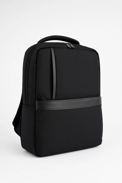 B.Y. Trend 3 Bölmeli Okul Sırt Çantası (Laptop Bölmeli) Siyah 2122 - Resim 2