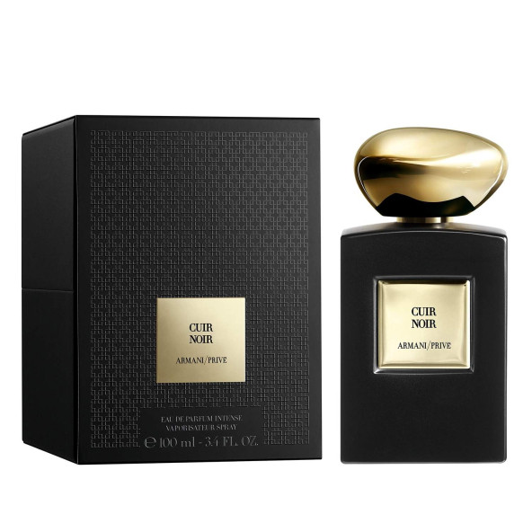 Giorgio armani prive cuir outlet noir