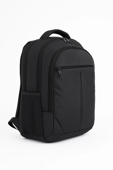 B.Y. Trend 4 Bölmeli Okul Sırt Çantası (Laptop Bölmeli) Siyah 2120 - Resim 3