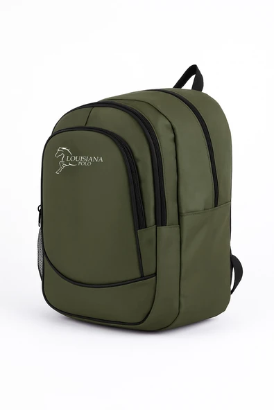 Louisiana Polo 3 Bölmeli Okul Sırt Çantası Haki 2450 - Resim 2