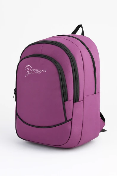 Louisiana Polo 3 Bölmeli Okul Sırt Çantası Pembe 2450 - Resim 2