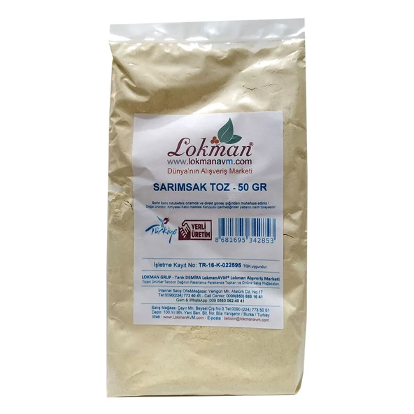 LokmanAVM Sarımsak Toz 50 Gr Paket - Resim 2