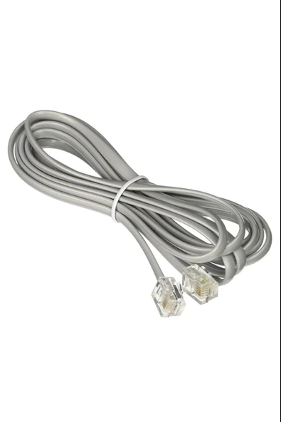İnternet Adsl-Vdsl Modem Rj 11 Ve Telefon Hat Bağlantı Kablosu 1x2x0,50 Mm TR Üretim - 3