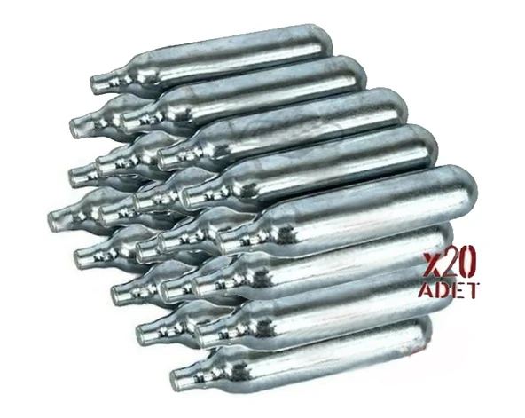 20 Adet 12gr CO2 Havalı Tüpü ürün görseli