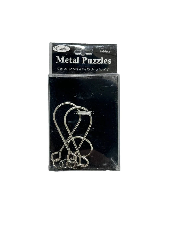 Metal Puzzle - Zeka Geliştirici Oyun - Eğitici Beceri Oyunu (Model 2)