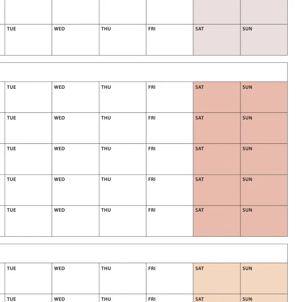 Tarihsiz Üç Aylık Duvar Takvimi Seti, Üç Aylık Duvar Planlayıcısı, 90 Günlük Takvim, 90 Günlük Plan - 70x100cm - Resim 8