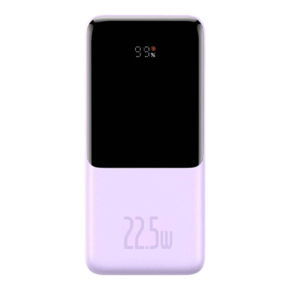 Baseus Elf Dijital Ekranlı 22.5W 10000 mAh Lightning & Type-C Kablolu Hızlı Şarj Powerbank - 10