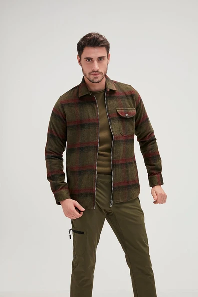 Bad Bear 20.02.30.002-C70 Woodant Shirt Erkek Oduncu Gömlek