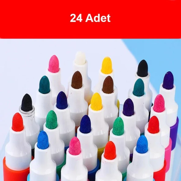 Valkyrie 24 Adet Sanatsal Akrilik Boya Kalemi Kalın Model - 3