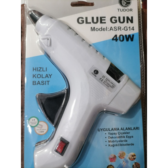 Tudor Glue Gun Silikon Tabancası 40 w