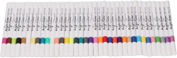 Valkyrie 36 Adet Sanatsal Akrilik Boya Kalemi Kalın Model - 3