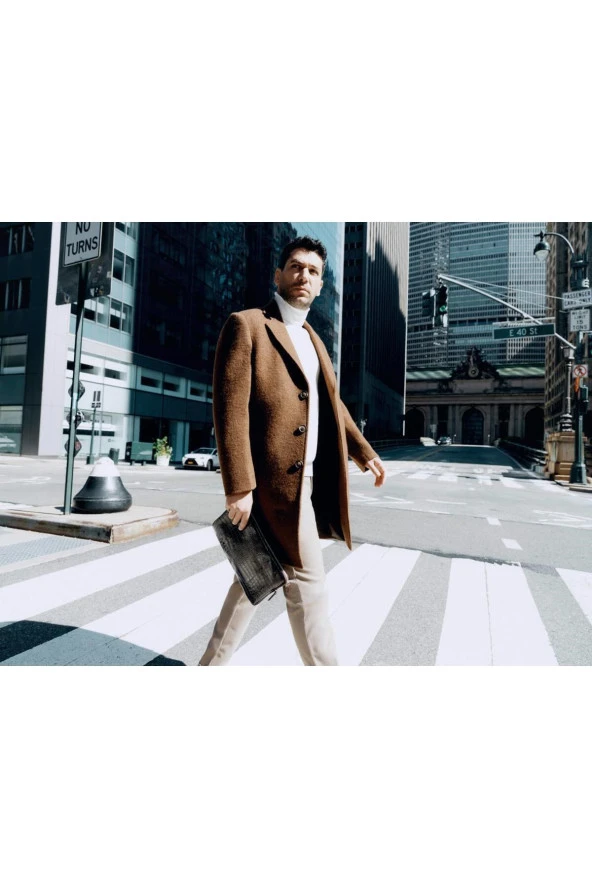 Mono Yaka Slim Kalıp Düz Kaban