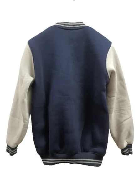 London Life L01390 Çocuk Kolej Ceket İşleme Detaylı Çıtçıt Düğmeli Cepli - Resim 6