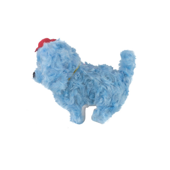 Oyuncak Pelüş Köpek Sevimli Köpek Sesli Hareketli Mavi - 2