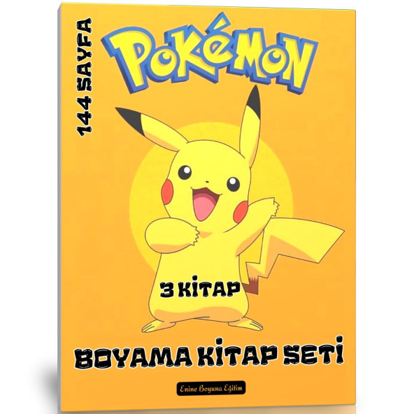 Pokemon Boyama Kitap Seti (3 Süper Kitap)