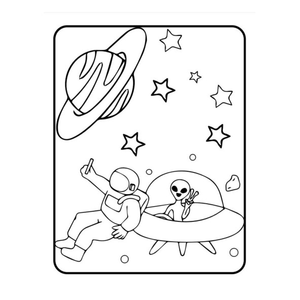 Uzay Boyama Kitap Seti (3 Süper Kitap) - 2