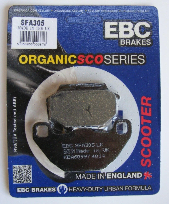 Ebc Sfa305 1999-2015 Kymco People 125 Uyumlu Ön Fren Balatası Organik Balata