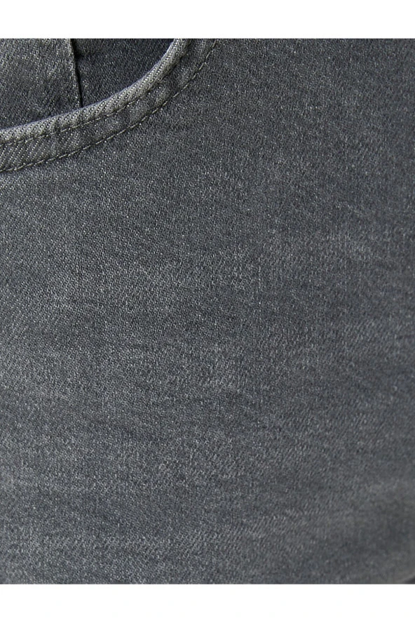 Skinny Fit Kot Pantolon - Michael Jean 4sam40017nd Gri - 6