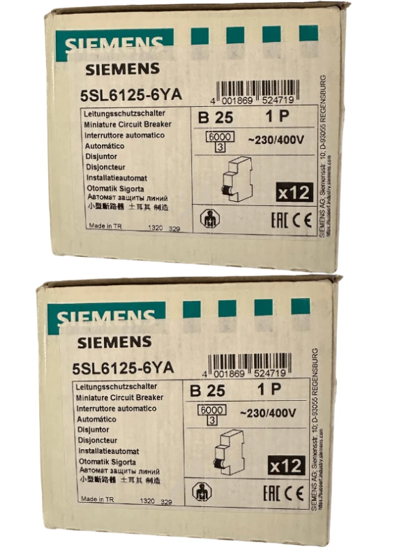 Siemens B25 1P Otomat Sigorta (2 Adet)