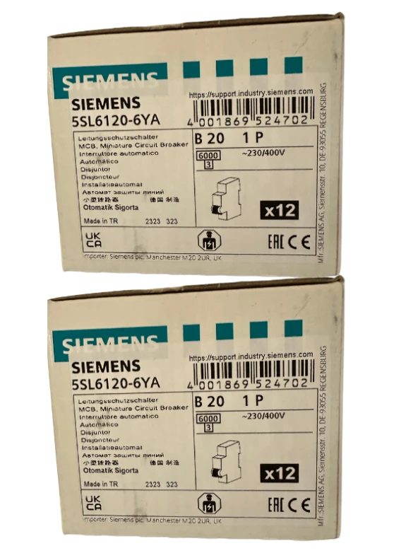 Siemens B20 1P Otomatik Sigorta (2 Adet)