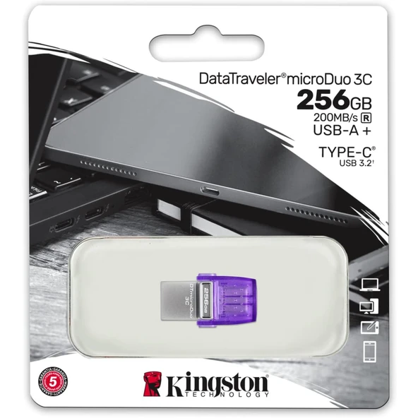 KINGSTON 256GB DATA TRAVELER MICRO DUO DTDUO3CG3/256GB