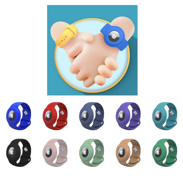 Airtag Anahtarlık Kordonu Kılıfı Silikon Kordonu