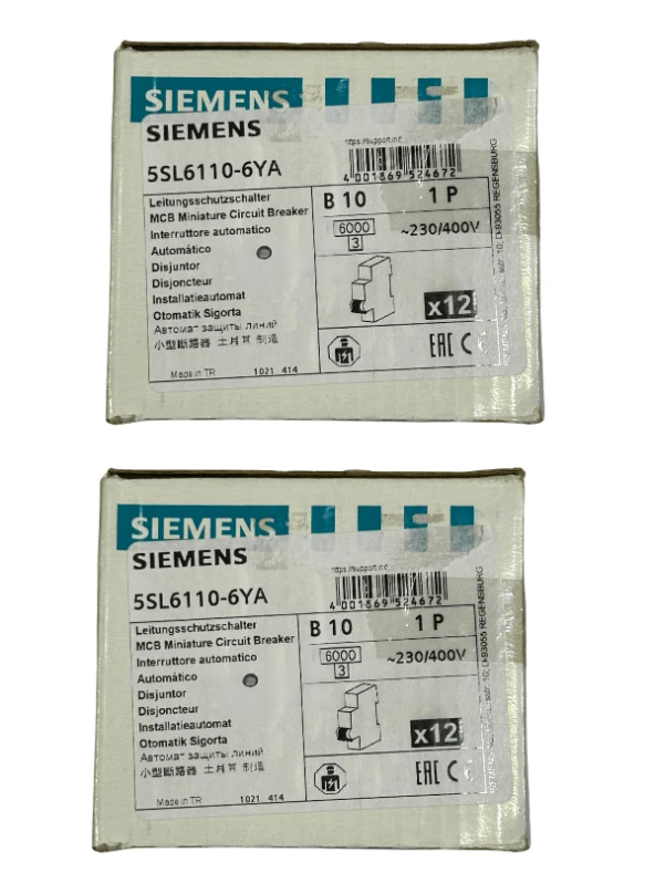Siemens B10 1P Otomatik Sigorta (2 Adet)