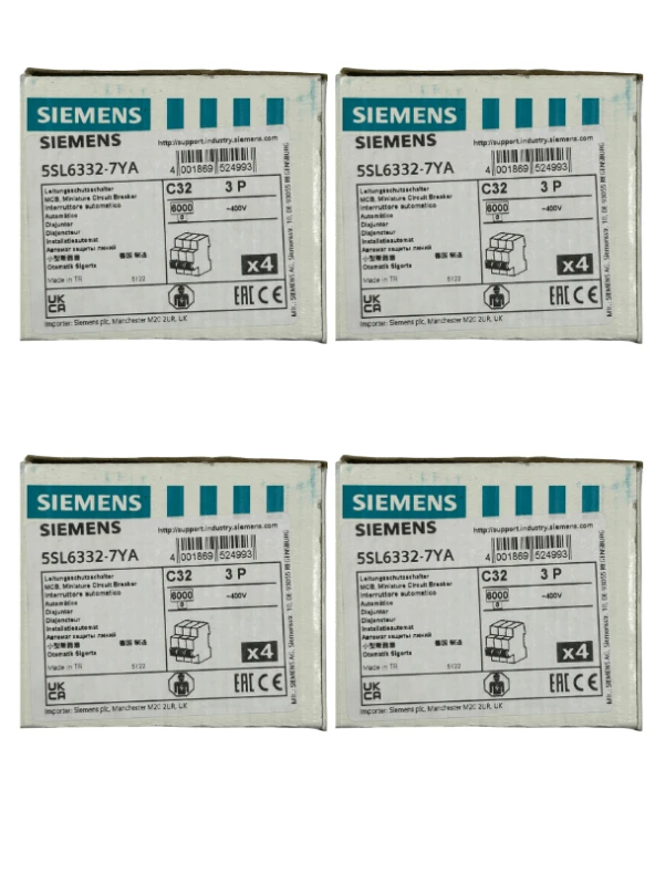 Siemens C32 3P Otomatik Sigorta (4 Adet)